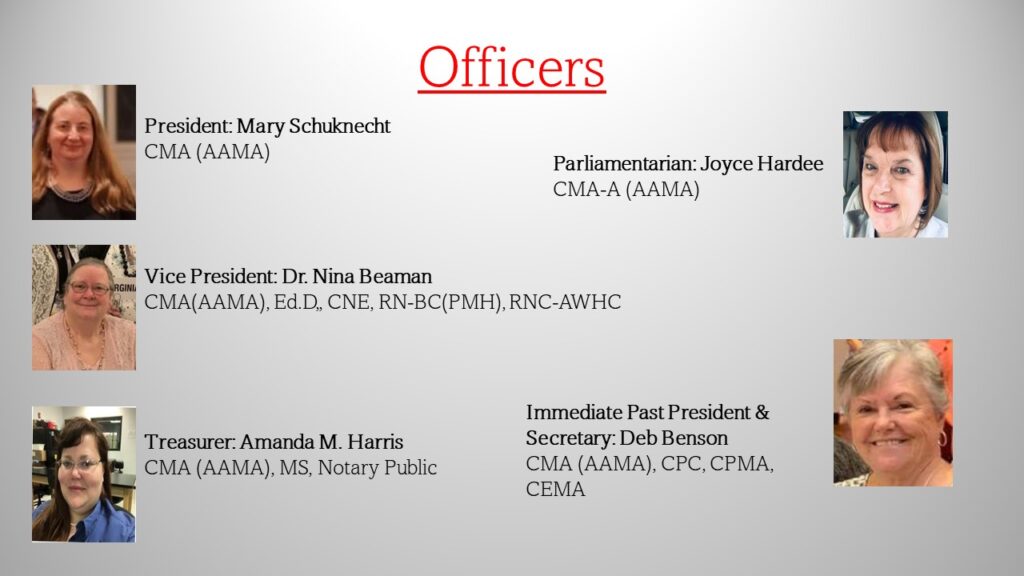 Leadership Virginia Society of Medical Assistants